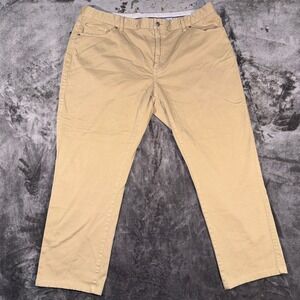 Peter Millar Crown Comfort Five-Pocket Pants Khaki Tan Cotton Stretch ME0B39